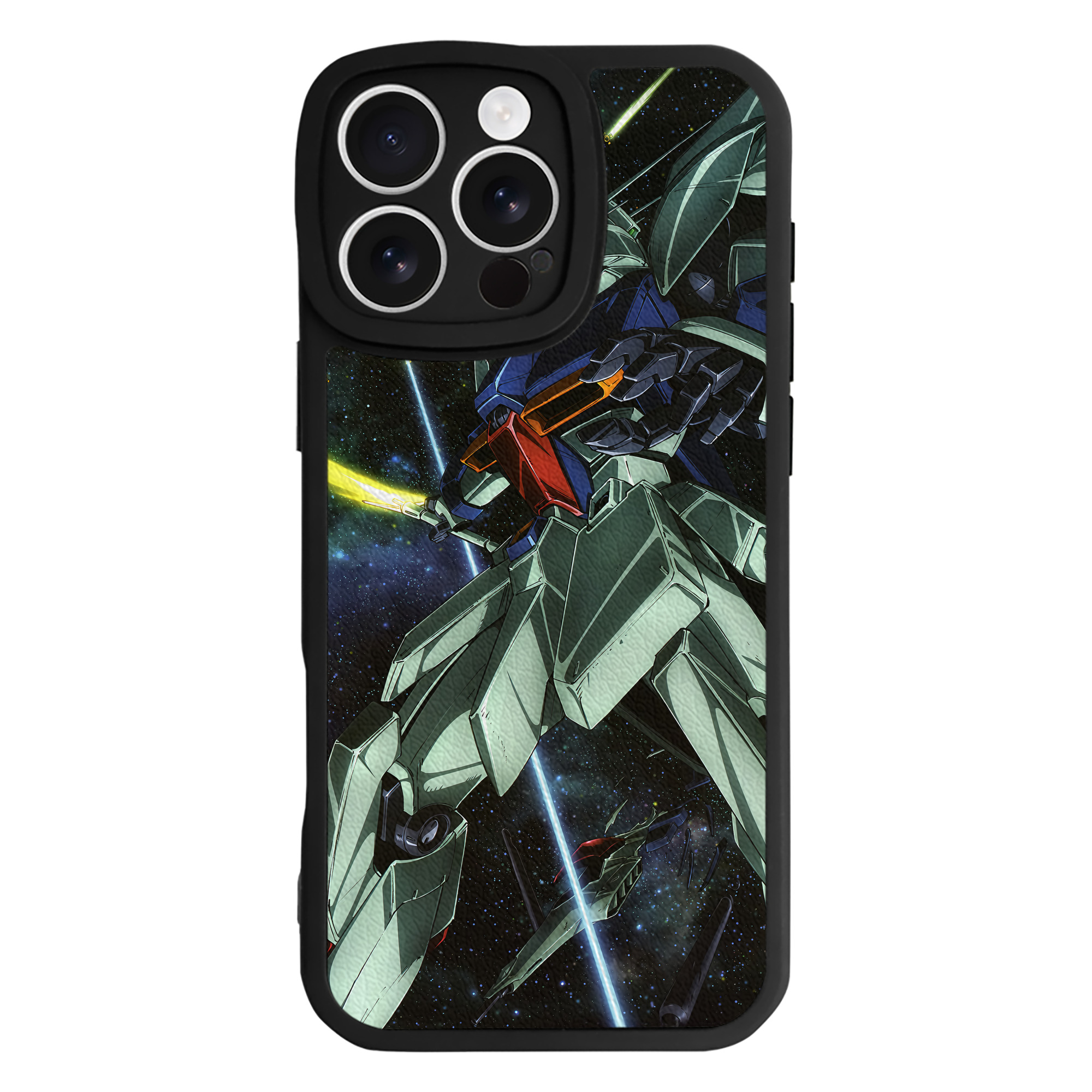 （画像用） 機動戦士ガンダム Mobile Suit Gundam 【iPhone 16シリーズ対応】シリコンスマホケース（レザー調） 材質：シリコン